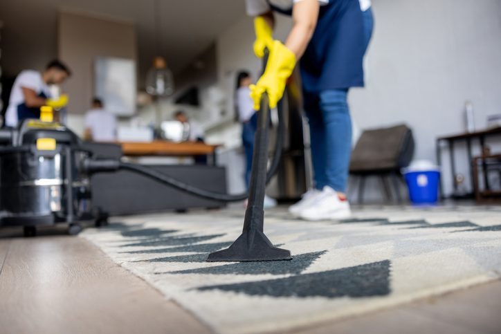 Clean office communal area maintained by professional cleaners in Cornwall